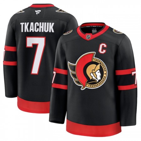 Ottawa Senators Fanatics Premium Brady Tkachuk 2024-25 Heim Schwarz Trikot - Herren
